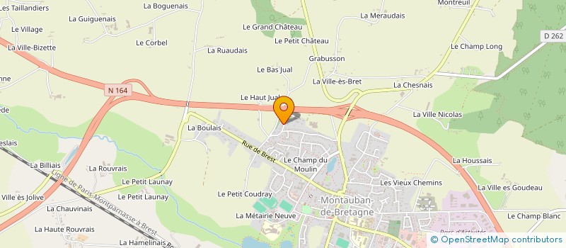 localisation de l'entreprise CHAPON-TALENSAC  MONTAUBAN-DE-BRETAGNE