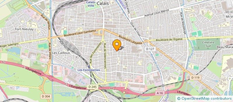 localisation de l'entreprise CHAPON.W EXTENSION/SECOND OEUVRE BATIMENT  CALAIS