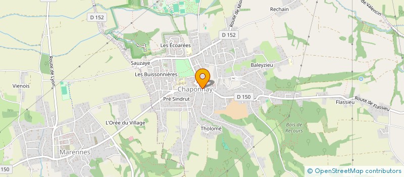 localisation de l'entreprise CHAPONNAY GYM à CHAPONNAY