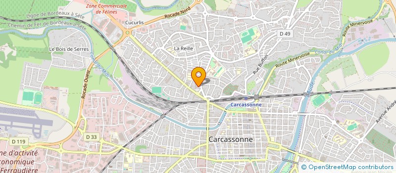 localisation de l'entreprise CHAPOT ENERGIES RENOUVELABLES à CARCASSONNE