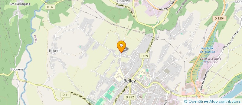 localisation de l'entreprise CHAPOT PHILIPPE PAYSAGISTE à BELLEY