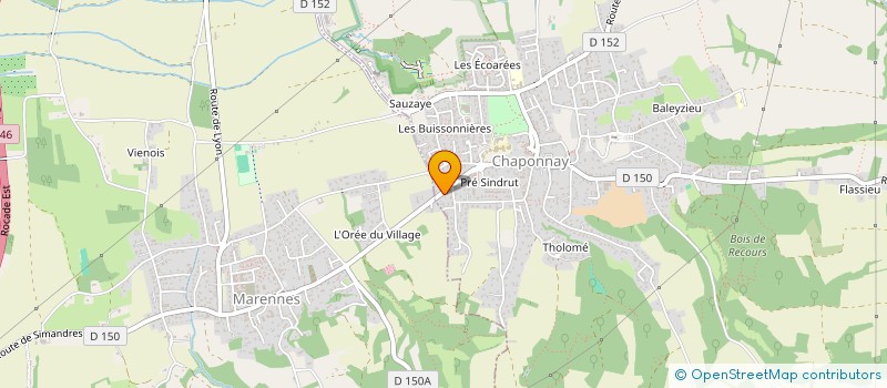 localisation de l'entreprise CHAPPERON PHILIPPE  CHAPONNAY