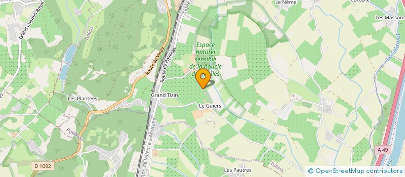 localisation de l'entreprise CHAPPEY FLORENT à TULLINS