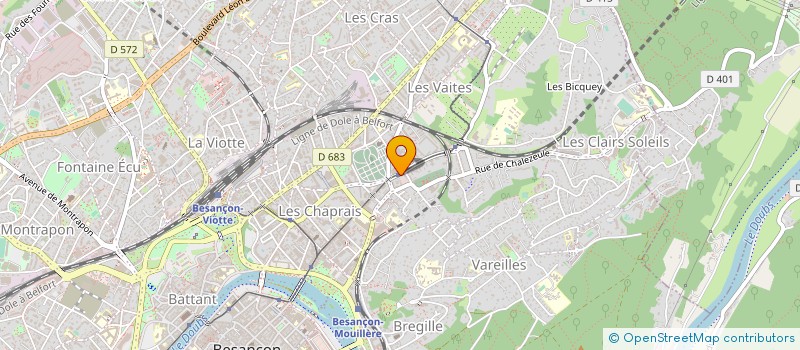 localisation de l'entreprise CHAPRAIS FLEURS à BESANCON