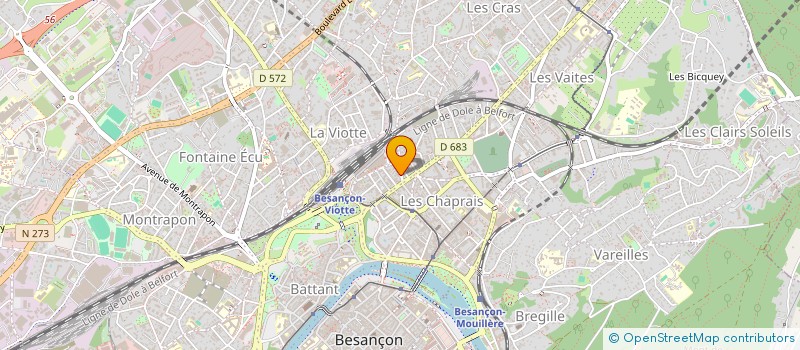 localisation de l'entreprise CHAPRAIS VIDEO à BESANCON