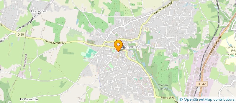 localisation de l'entreprise CHAPRO INVEST  CHAPONOST