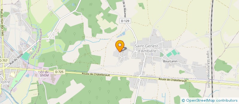 localisation de l'entreprise CHAPRON à SAINT-GENEST-D'AMBIERE