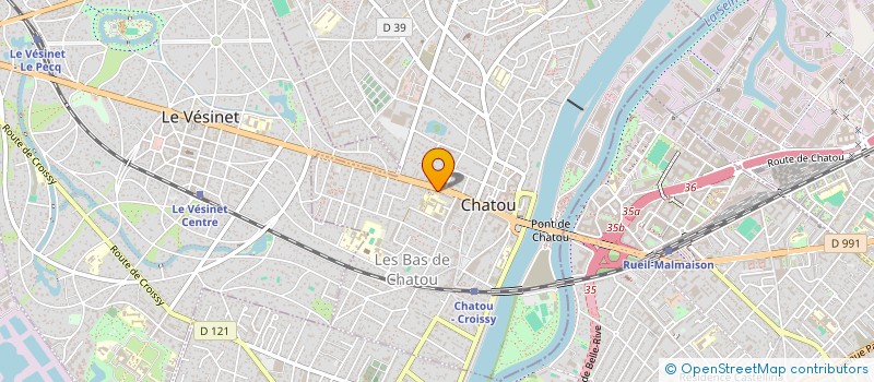 localisation de l'entreprise CHAPRON ET VINCENT INVEST  CHATOU