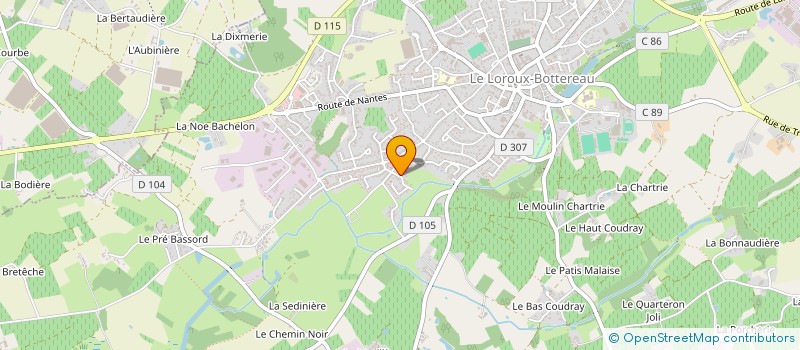 localisation de l'entreprise CHAPTAL BERLIOZ  LE LOROUX-BOTTEREAU