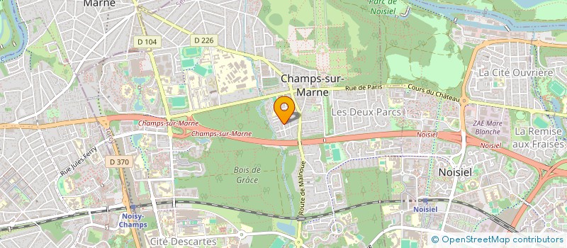 localisation de l'entreprise CHAPTER  CHAMPS-SUR-MARNE