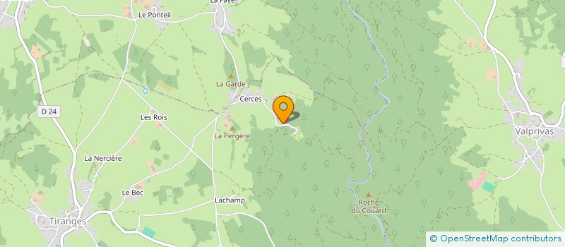 localisation de l'entreprise CHAPUIS  TIRANGES