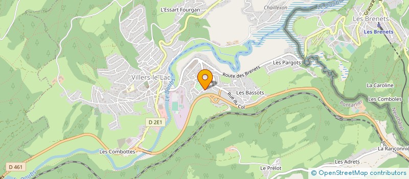 localisation de l'entreprise CHAPUIS IMMOBILIER  VILLERS-LE-LAC