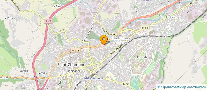 localisation de l'entreprise CHAPUIS PARAMEDICAL SERVICE à SAINT-CHAMOND
