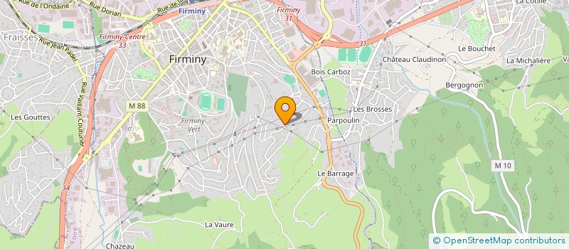 localisation de l'entreprise CHAPUIS PLOMBERIE à FIRMINY