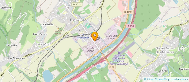 localisation de l'entreprise CHAPUIS RENE-PIERRE ET MIREILLE  FRONTENEX