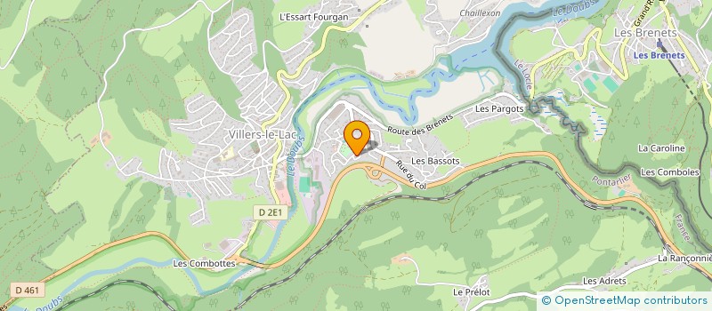 localisation de l'entreprise CHAPUIS SALAISONS DE MORTEAU à VILLERS-LE-LAC