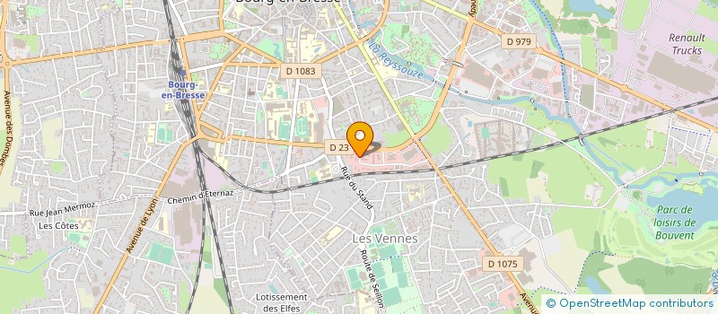 localisation de l'entreprise CHAPUIS STRUCTURES à BOURG-EN-BRESSE
