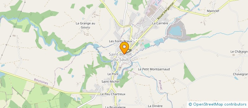 localisation de l'entreprise CHAPUT-IMBERT à SAINT-BENOIT-DU-SAULT