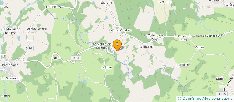 localisation de l'entreprise CHAPUT JEAN MARC à SAINT-BONNET-BRIANCE