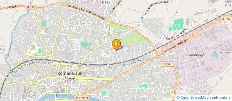 localisation de l'entreprise CHAPUY MULTISERVICES  ROMANS-SUR-ISERE