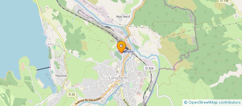 localisation de l'entreprise CHAPY - MERCIER  LANGOGNE