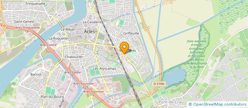 localisation de l'entreprise CHARAA à ARLES