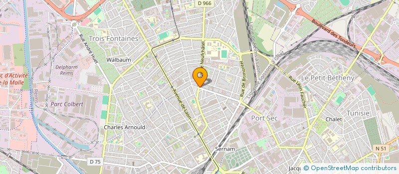 localisation de l'entreprise CHARAD  REIMS