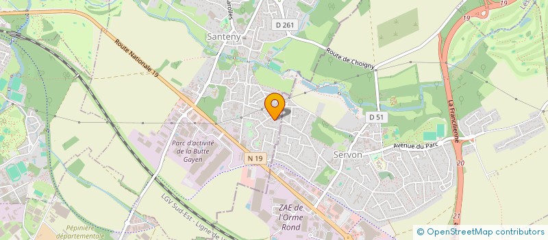 localisation de l'entreprise CHARADE  SANTENY