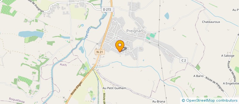 localisation de l'entreprise CHARAM  PREIGNAN