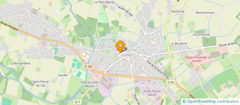 localisation de l'entreprise CHARANTON  BRISSAC LOIRE AUBANCE