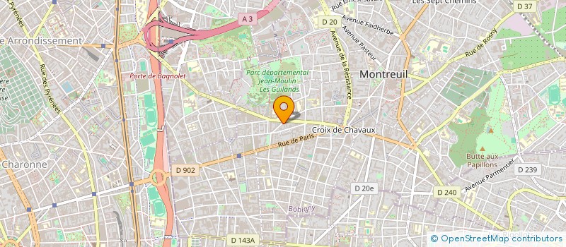 localisation de l'entreprise CHARATEL à MONTREUIL