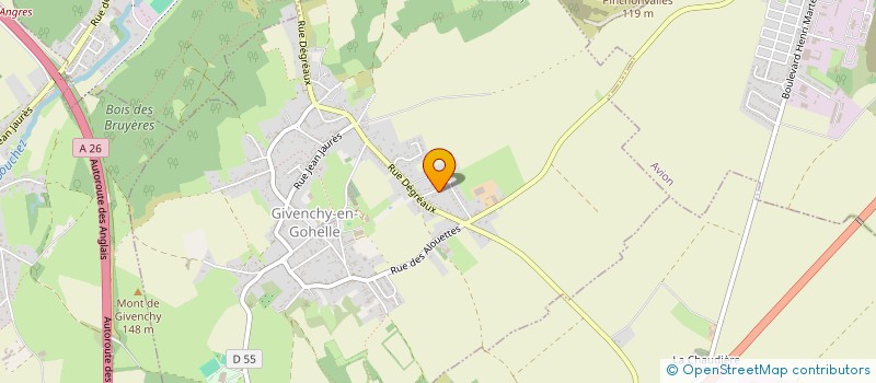 localisation de l'entreprise CHARBON  GIVENCHY-EN-GOHELLE