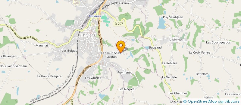 localisation de l'entreprise CHARBON DE BOIS DU PETIT CLOS à SAINT-PAUL-LA-ROCHE