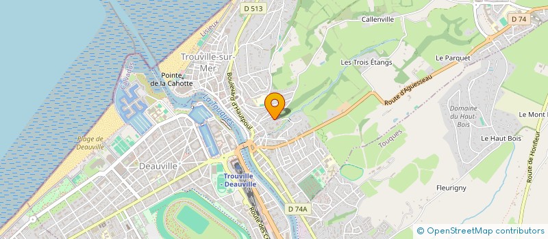 localisation de l'entreprise CHARBON ROUGE  TROUVILLE-SUR-MER