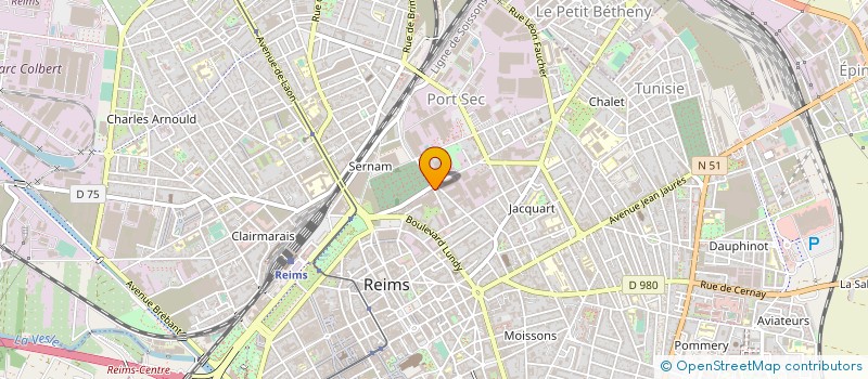 localisation de l'entreprise CHARBONNEAUX BRABANT SA à REIMS
