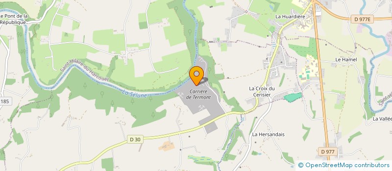 localisation de l'entreprise CHARBONNEL  SAINT-HILAIRE-DU-HARCOUET