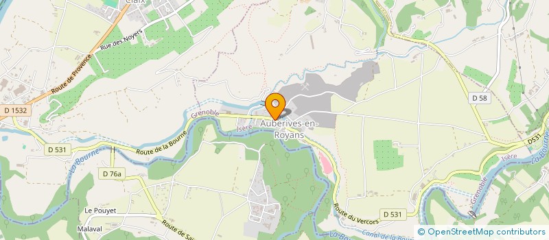 localisation de l'entreprise CHARBONNEL C&M  AUBERIVES-EN-ROYANS