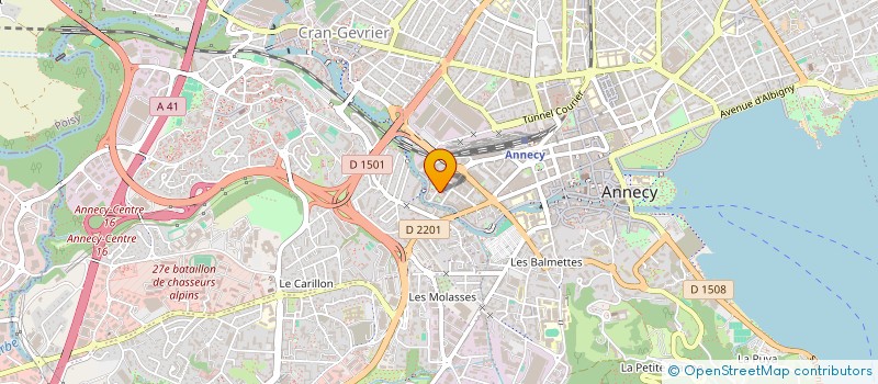 localisation de l'entreprise CHARBONNIER & CO à ANNECY