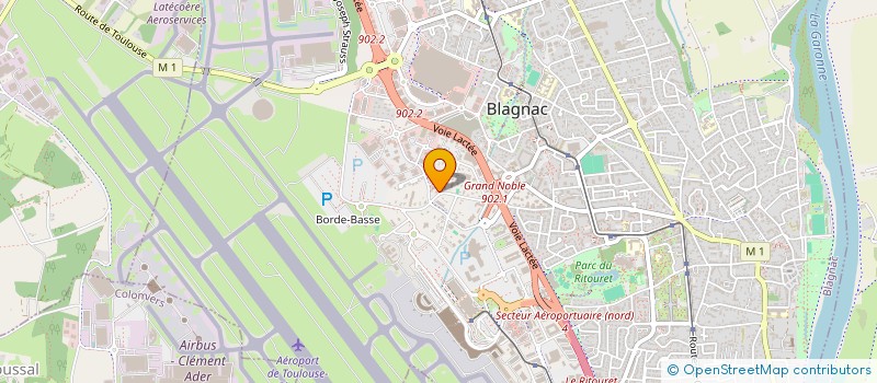 localisation de l'entreprise CHARBONNIER J.P. à BLAGNAC