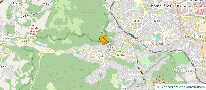 localisation de l'entreprise CHARBONNIER-MORAND  ROYAT