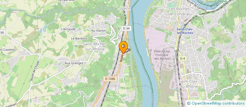 localisation de l'entreprise CHARBONNIER R.M.T.P.  SAINT-MICHEL-SUR-RHONE
