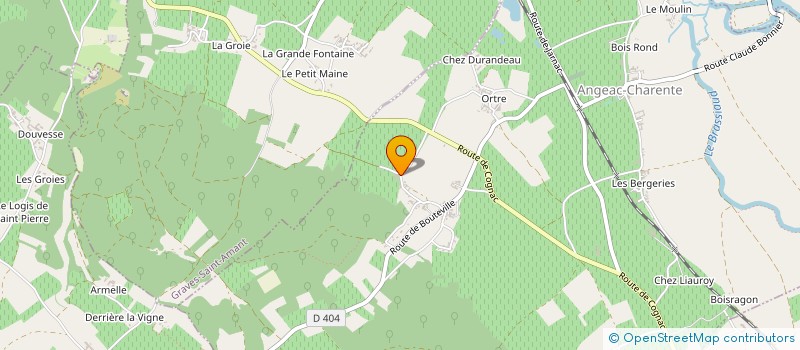 localisation de l'entreprise CHARBONNIER SAS à ANGEAC-CHARENTE