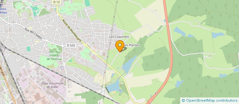 localisation de l'entreprise CHARCLA  YZEURE