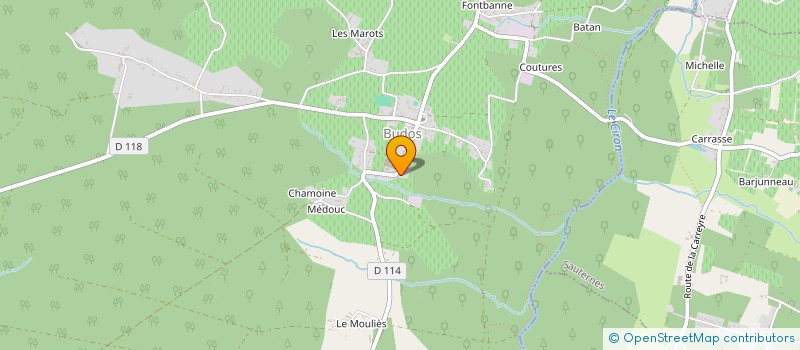 localisation de l'entreprise CHARCOUT  BUDOS