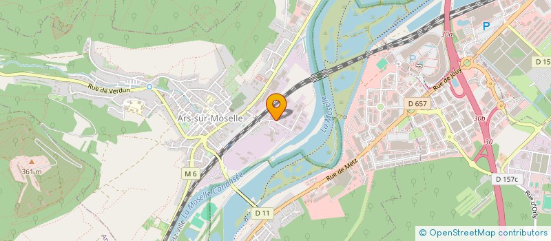 localisation de l'entreprise CHARCU-PAC LES PROVINCES  ARS-SUR-MOSELLE