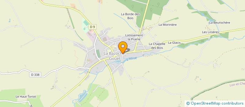 localisation de l'entreprise CHARCUTERIE BAZOCHIENNE TRAITEUR à LA BAZOCHE-GOUET