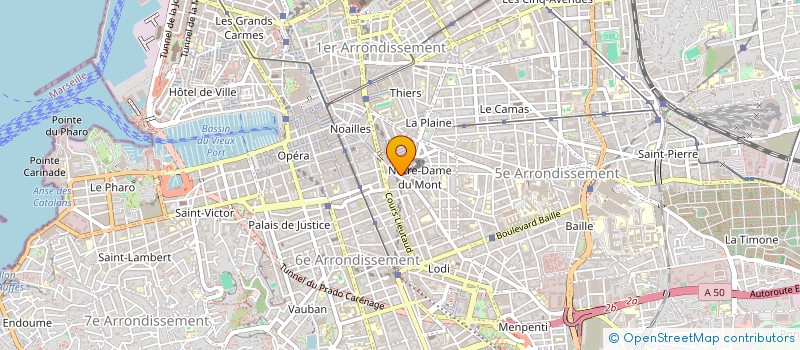 localisation de l'entreprise CHARCUTERIE BENETTO ET CIE à MARSEILLE