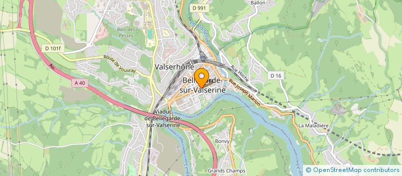 localisation de l'entreprise CHARCUTERIE BLONDEL TRAITEUR à VALSERHONE