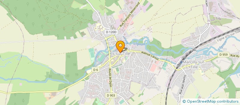localisation de l'entreprise CHARCUTERIE BOUCHERIE ROUSSEL à IS-SUR-TILLE