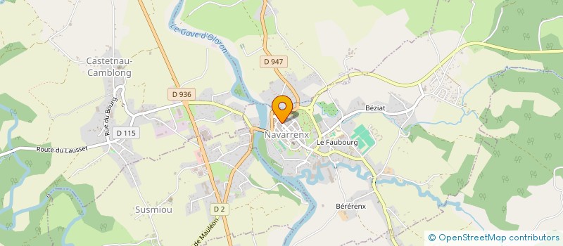 localisation de l'entreprise CHARCUTERIE CASAMAYOU à NAVARRENX